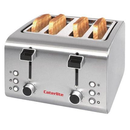 4-Slot Stainless Steel Toaster | Caterlite 3