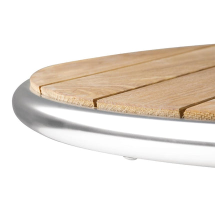 Round Tiltable Ash Wood Table 60cm | Bolero 5