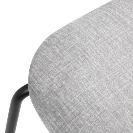 Stackable Dining Chairs Black & Grey Upholstery | Bolero Fairfield | Set of 2 4
