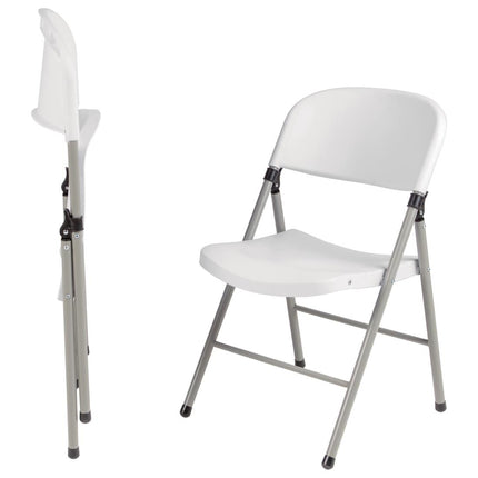 Folding Chairs White | Bolero | 2 Pieces 5