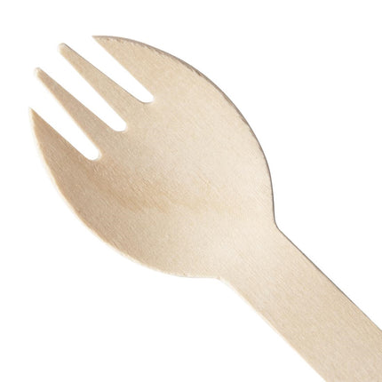 Compostable Individually Wrapped Wooden Sporks | Fiesta | 500 Pieces 4