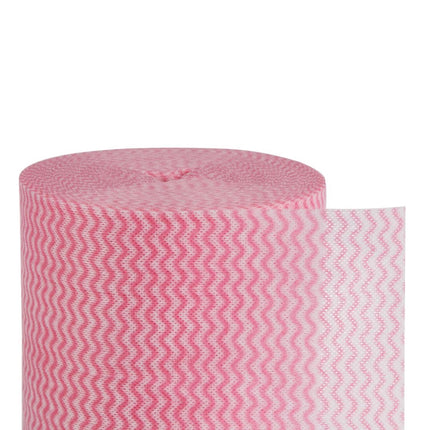 Red Antibacterial Multipurpose Wipes on Roll 22x37cm | Jantex 6
