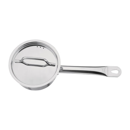 Stainless Steel Induction Saucepan 900ml 14cm with Lid | Nisbets Essentials 5
