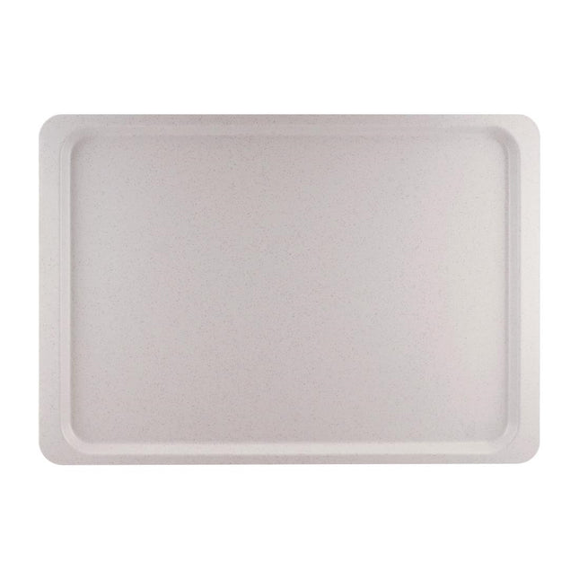 Speckled Grey Polyester and Fiberglass Euronorm Serving Tray Industrial Use | Roltex | 530x370mm
