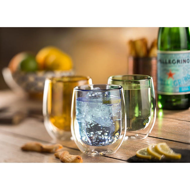 Double-Walled Blue Water Glass 9.7Oz/27Cl | Utopia 2