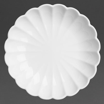 White Scalloped Bowls 230mm | Olympia Bloom | Set of 6 6
