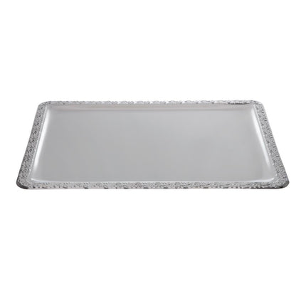 Stainless Steel Serving Platter with Decorative Edge 50x36cm | APS 2
