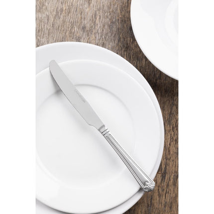 Table Knives | Olympia Jesmond | 12 Pieces | Polished 18/0 Stainless Steel with Shell Pattern Handle 4