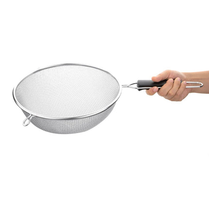 Heavy-Duty 260mm Sieve with Double Mesh and Wooden Handle | Vogue 2