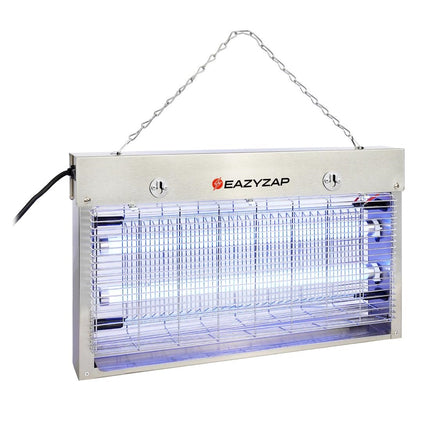 LED Insect Killer 14W Brushed Stainless Steel | Eazyzap 2