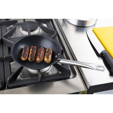 Stainless Steel Frying Pan with Platinum Plus Teflon Non-Stick Coating | Vogue | 20cm | Induction Compatible 8