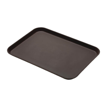 Fiberglass Non-Slip Tray Brown 45x65cm | Cambro Camtread