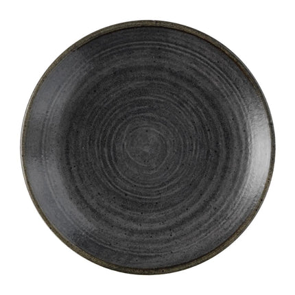 Coupe Plate Black Raw Evolve Stonecast | Churchill | 165mm