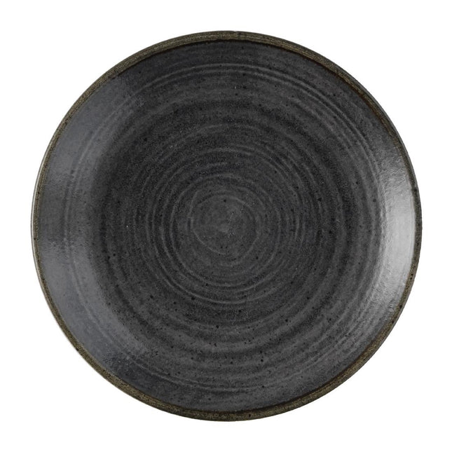 Coupe Plate Black Raw Evolve Stonecast | Churchill | 165mm