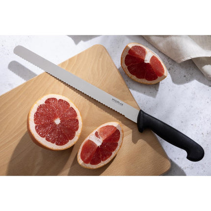 Serrated Ham Knife 30cm Black | Hygiplas 6