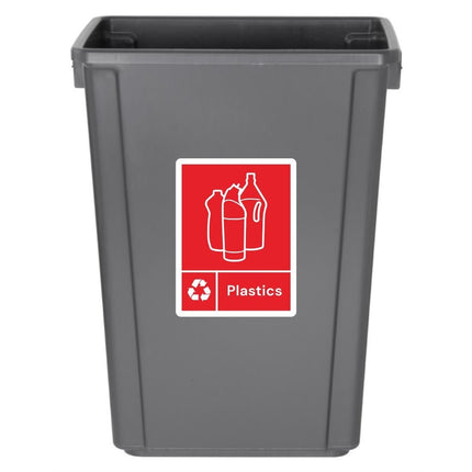 Slim Bin Plastic Label | Jantex 2