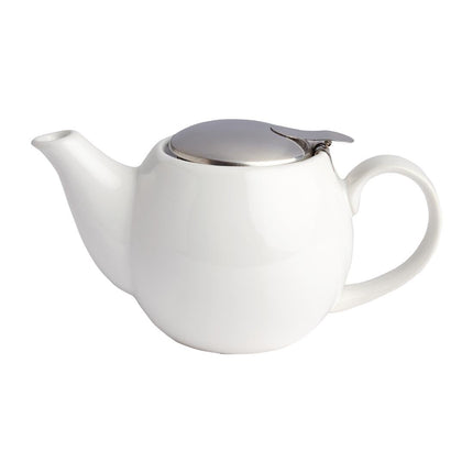 Porcelain Café Teapot 51cl | Olympia | White 3