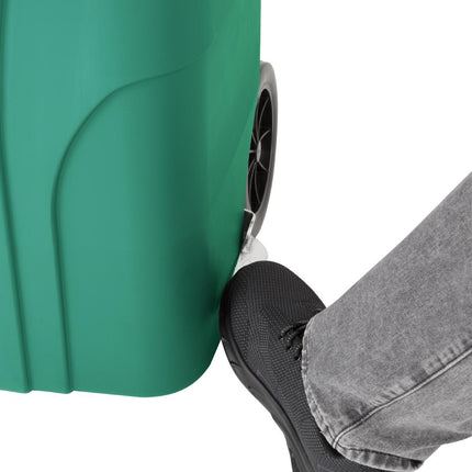 120L Waste Container with Foot Pedal Green | Jantex 5