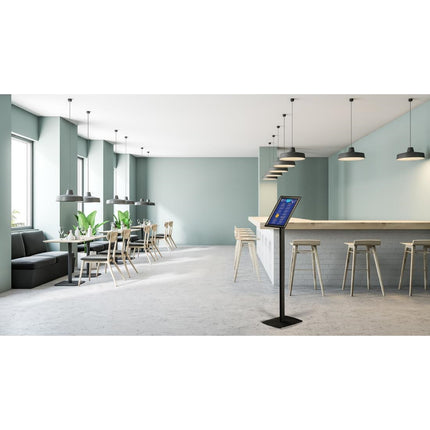 Freestanding Info Stand with Click Frame A4 Black 25mm | Europel 7