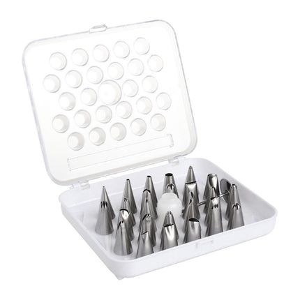 Cake Decorating Set with 26 Stainless Steel Nozzles | Vogue 3