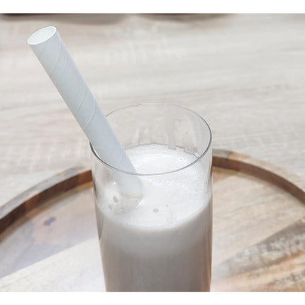 Compostable Bubble Tea Straws 12mm x 210mm | Fiesta White 4
