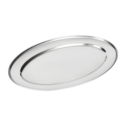 Oval Stainless Steel Serving Platter 40cm | Olympia