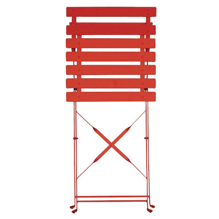 Steel Folding Chairs Red | Bolero 3