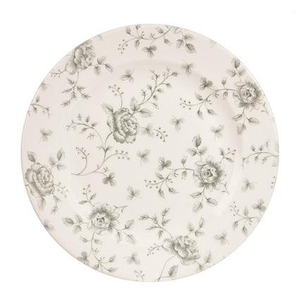 Vintage Rose Chintz Grey 30.5cm Plate | Churchill Rose Chintz (6 pcs)
