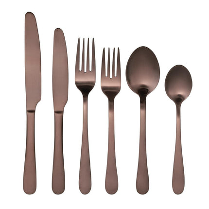 Copper Dessert Spoons with Matte Finish | Olympia Cyprium | Set of 12 3