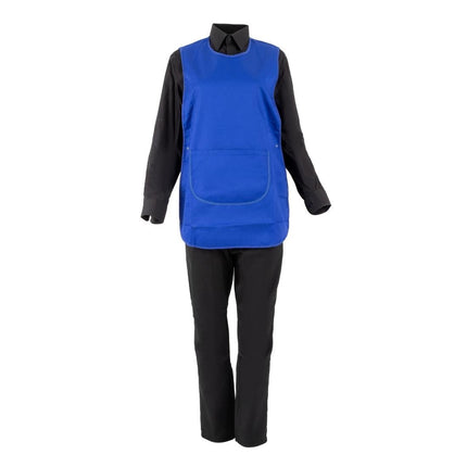 Polyester Cotton Tabbard Apron with Pocket | Royal Blue