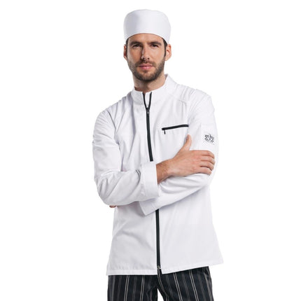 White Zip Chef Jacket | Chaud Devant Modena S 2