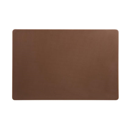 Extra Thick LDPE Cutting Board Brown 450x300x20mm | Hygiplas 2