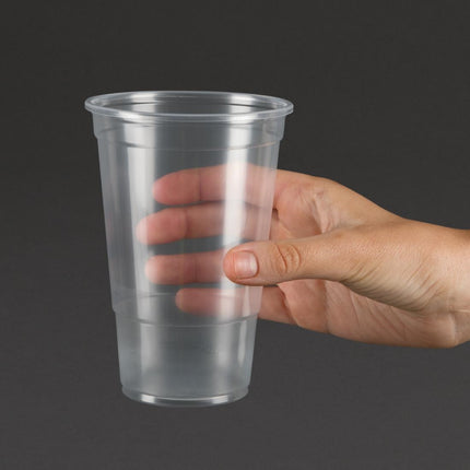 Disposable Plastic Beer Cups 590ml to Rim | eGreen | 1000 Pieces 2
