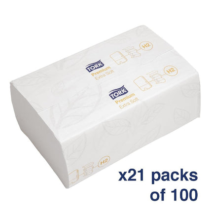 2-Ply Multifold Hand Towels with QuickDry Technology | Tork Xpress | 2100 Pieces