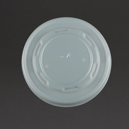 Compostable Flat Lids for 34cl and 45.4cl Containers | Vegware