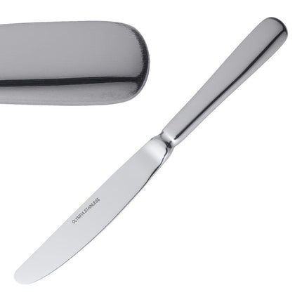 Table Knives Polished 18/0 Stainless Steel | Olympia Baguette | 12 Pieces