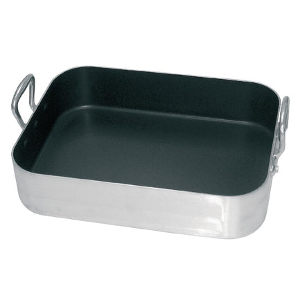 Aluminium Non-Stick Roasting Pan with Handles | Vogue | 80mm Deep