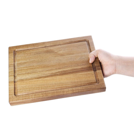 Small Acacia Wood Steak Board without Ramekin Slot | Olympia 3