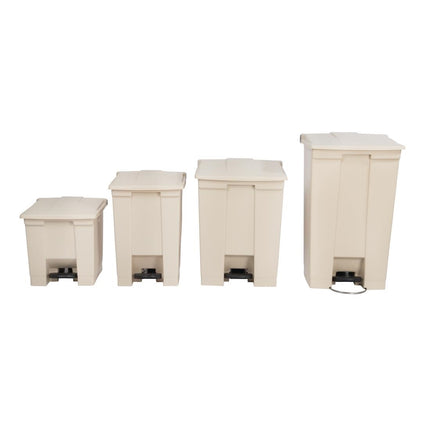 68L Beige Pedal Bin | Rubbermaid 3