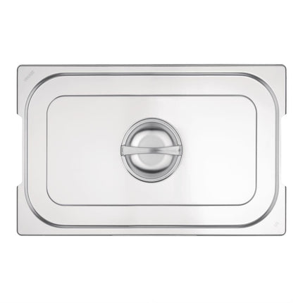 Stainless Steel Lid for GN 1/1 Pan with Handle Open Sides | Vogue 3