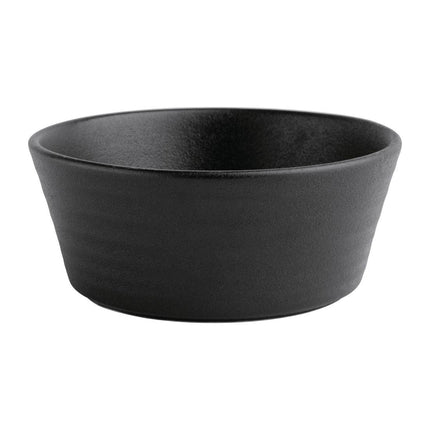 Flat Round Bowls 14.3cm Black | Olympia Cavolo