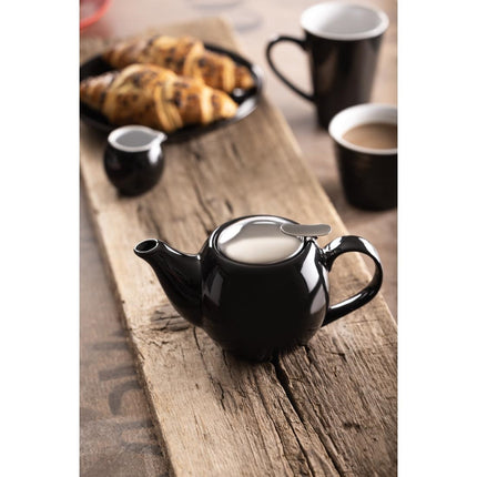 Olympia Cafe Black Teapot 10