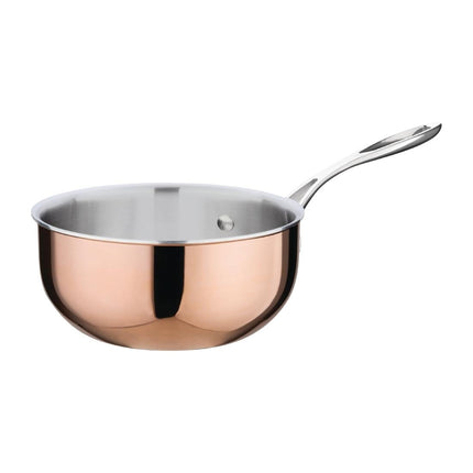 Copper Triwall Induction Sauteuse Pan 20cm | Vogue 2