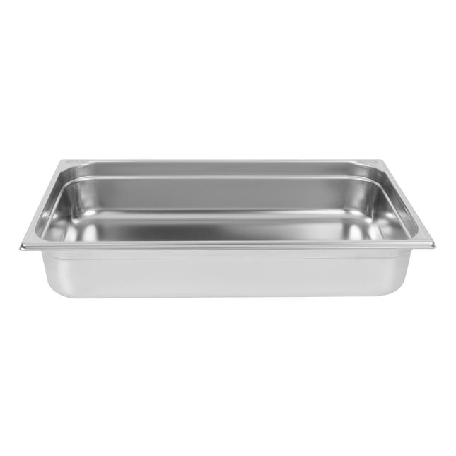 Stainless Steel GN 1/1 Container 100mm with Handle and Lid | Matfer Bourgeat 2