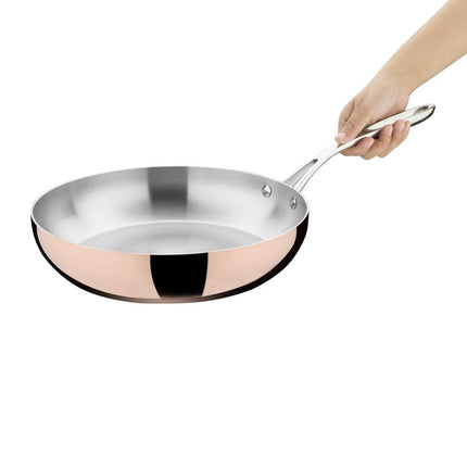 Tri-Wall Copper Induction Frying Pan 280x60mm | Vogue 2