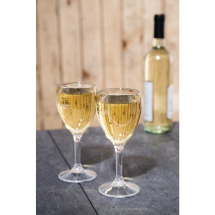 Polycarbonate Wine Glasses 255ml with CE Mark at 175ml | Bbp | 12 Pieces 2