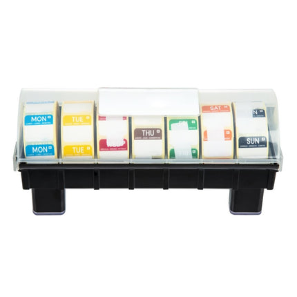 2.5cm Food Label Dispenser with Day Stickers | Hygiplas 2