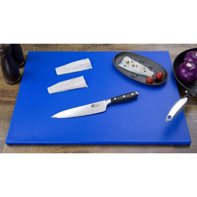 Extra Thick LDPE Cutting Board Blue 600x450x20mm | Hygiplas 2