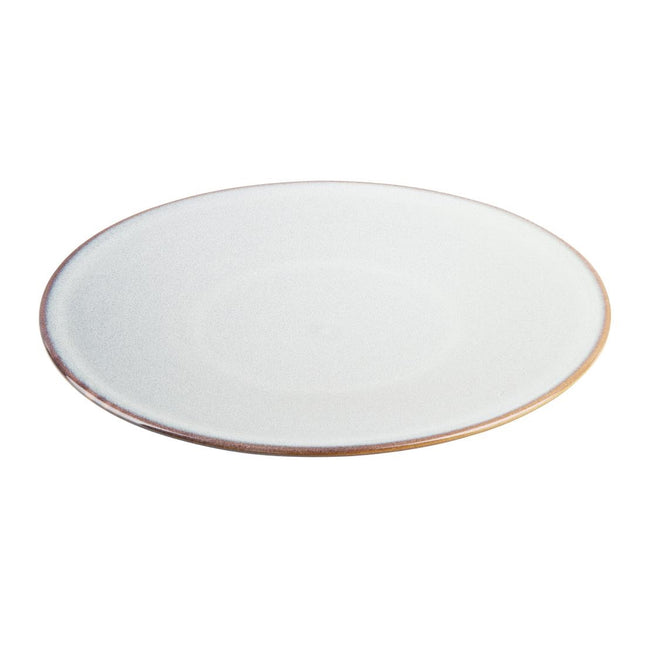 Grey Plain Coupe Plates 280mm | Olympia Drift | Porcelain