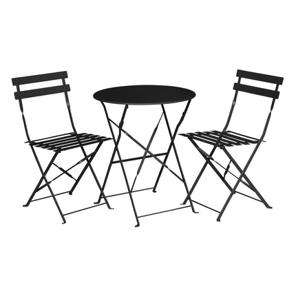Round Steel Folding Table 59.5cm Black | Bolero 9